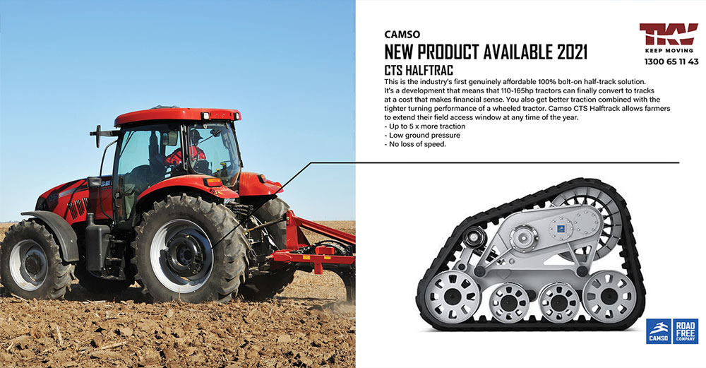 Camso bolt-on track systems - CTS Halftrac - This is the industry's first genuinely affordable 100% bolt-on half-track solution.